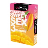 Презервативы для орального секса DOMINO Sweet Sex с ароматом манго - 3 шт. - Domino - купить с доставкой в Воронеже