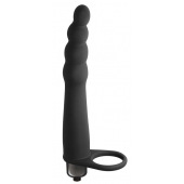 Черная вибронасадка для двойного проникновения Bramble - 16,5 см. - Lola Games - купить с доставкой в Воронеже