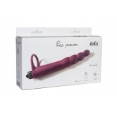 Бордовая вибронасадка для двойного проникновения Bramble - 16,5 см. - Lola Games - купить с доставкой в Воронеже