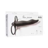 Черная вибронасадка для двойного проникновения Flirtini - 15,9 см. - Lola Games - купить с доставкой в Воронеже