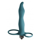 Зеленая вибронасадка для двойного проникновения Flirtini - 15,9 см. - Lola Games - купить с доставкой в Воронеже