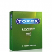 Текстурированные презервативы Torex  С точками  - 3 шт. - Torex - купить с доставкой в Воронеже