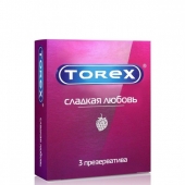 Презервативы Torex  Сладкая любовь  с ароматом клубники - 3 шт. - Torex - купить с доставкой в Воронеже