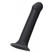 Черный фаллос на присоске Silicone Bendable Dildo XL - 20 см. - Strap-on-me - купить с доставкой в Воронеже