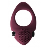 Бордовое эрекционное виброкольцо Pure Passion Midnight - Lola Games - в Воронеже купить с доставкой