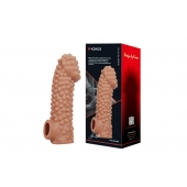 Насадка на фаллос с бугорками - 17,6 см. - KOKOS - в Воронеже купить с доставкой