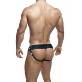 Черный мужской страпон DR. SKIN 6INCH HOLLOW STRAP ON - 16 см. - Blush Novelties - купить с доставкой в Воронеже