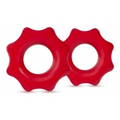Набор из 2 красных фигурных эрекционных колец NUTZ - Blush Novelties - в Воронеже купить с доставкой