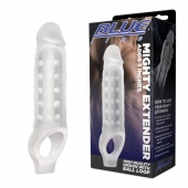 Прозрачная текстурированная насадка Mighty Extender - 13 см. - BlueLine - в Воронеже купить с доставкой