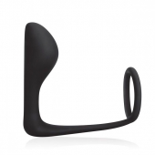 Стимулятор простаты с фиксацией эрекционным кольцом Prostate Gear - BlueLine - в Воронеже купить с доставкой