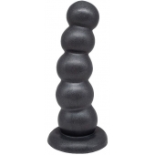 Черная насадка-плаг на харнесс PLATINUM 9 - 24 см. - LOVETOY (А-Полимер) - купить с доставкой в Воронеже