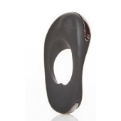 Черное эрекционное виброкольцо с двумя виброэлементами ATOM PLUS - Hot Octopuss - в Воронеже купить с доставкой