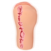 Телесный вибромастурбатор-вагина с рельефом EMILY AUTO - KOKOS - в Воронеже купить с доставкой