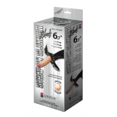 Пояс-трусики с насадкой Glamour - 17 см. - LOVETOY (А-Полимер) - купить с доставкой в Воронеже