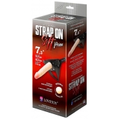 Пояс-трусики с насадкой Soft-Prince - 18,5 см. - LOVETOY (А-Полимер) - купить с доставкой в Воронеже