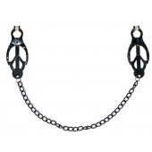 Зажимы на соски Darkside с цепочкой - Lola Games - купить с доставкой в Воронеже