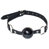 Черный гладкий кляп-шарик Crave - Lola Games - купить с доставкой в Воронеже