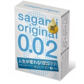 Ультратонкие презервативы Sagami Original 0.02 Extra Lub с увеличенным количеством смазки - 3 шт. - Sagami - купить с доставкой в Воронеже