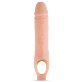 Телесный реалистичный фаллоудлинитель 10 Inch Silicone Cock Sheath Penis Extender - 25,4 см. - Blush Novelties - в Воронеже купить с доставкой