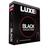 Черные презервативы LUXE Royal Black Collection - 3 шт. - Luxe - купить с доставкой в Воронеже