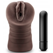 Коричневый мастурбатор-вагина Hot Chocolate Brianna - Blush Novelties - в Воронеже купить с доставкой