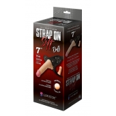 Пояс-трусики Soft-Dolli с 2 насадками - 18 см. - LOVETOY (А-Полимер) - купить с доставкой в Воронеже