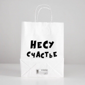 Подарочный пакет  Романтичная парочка  - 30 х 24 см. - UPAK LAND - купить с доставкой в Воронеже