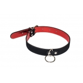 Черно-красный ошейник Cabaret - Lola Games - купить с доставкой в Воронеже