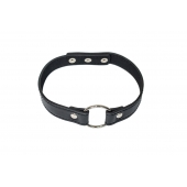 Черный ошейник Intrigue - Lola Games - купить с доставкой в Воронеже