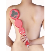 Шлёпалка  Трефы  с анальным плагом - LOVETOY (А-Полимер) - купить с доставкой в Воронеже