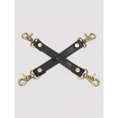 Черный фиксатор для манжет Bound to You Faux Leather Hogtie - Fifty Shades of Grey - купить с доставкой в Воронеже