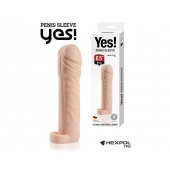 Телесная насадка-удлинитель со вставкой размера L - 16 см. - Sitabella - в Воронеже купить с доставкой