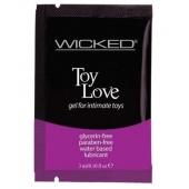 Лубрикант на водной основе для использования с игрушками WICKED Toy Love - 3 мл. - Wicked - купить с доставкой в Воронеже