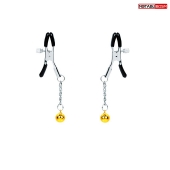 Оригинальные зажимы на соски с желтыми шариками - Notabu - купить с доставкой в Воронеже