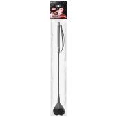 Черный стек с наконечником-сердечком - 54 см. - Notabu - купить с доставкой в Воронеже