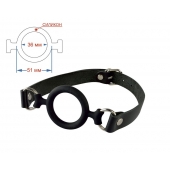 Черный кляп-рамка на регулируемых ремешках - Sitabella - купить с доставкой в Воронеже