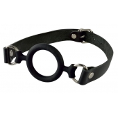 Черный кляп-рамка на регулируемых ремешках - Sitabella - купить с доставкой в Воронеже