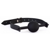 Черный кляп с шариком-трензелем - Sitabella - купить с доставкой в Воронеже