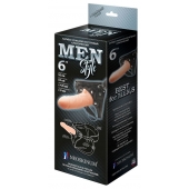 Телесный пустотелый харнесс MEN Style - 17,5 см. - LOVETOY (А-Полимер) - купить с доставкой в Воронеже