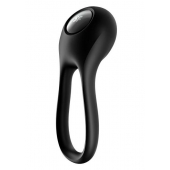 Черное эрекционное виброкольцо Majestic Duo - Satisfyer - в Воронеже купить с доставкой