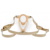 Телесный эректор-ложечка с фиксацией на ремешках MEN STYLE - LOVETOY (А-Полимер) - в Воронеже купить с доставкой