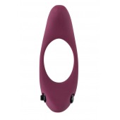 Бордовое эрекционное виброкольцо Lunar - Lola Games - в Воронеже купить с доставкой