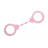 Розовые силиконовые поножи Limitation - Lola Games - купить с доставкой в Воронеже