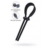 Черное эрекционное лассо на пенис Keb - A-toys - в Воронеже купить с доставкой