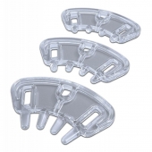 Набор из 3 проставок с шипами для поясов верности Pubic Enemy от MyStim - MyStim - купить с доставкой в Воронеже