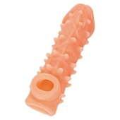 Телесная закрытая насадка с пупырышками Cock Sleeve Size L - 17,6 см. - KOKOS - в Воронеже купить с доставкой