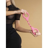 Розовые силиконовые наручники - Le Frivole - купить с доставкой в Воронеже