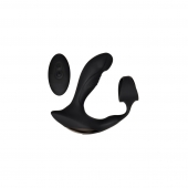 Черный вибромассажер простаты с эрекционным кольцом Strapped   Tapped - Zero Tolerance - в Воронеже купить с доставкой