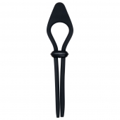 Черное эрекционное лассо с вибропулей Black Tie Affair - Zero Tolerance - в Воронеже купить с доставкой