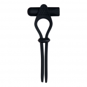 Черное эрекционное лассо с вибропулей Black Tie Affair - Zero Tolerance - в Воронеже купить с доставкой